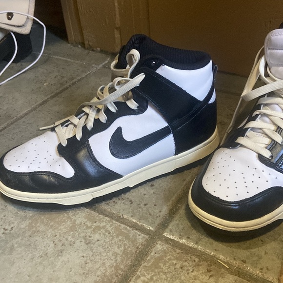 Nike Dunk High - black and white vintage size 9 - Picture 3 of 4